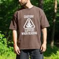 Slippery When Reading Unhinged Book Lover Meme Witty Men's Comfort Colors T-Shirt Espresso