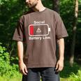 Social Battery Low Anti-Social Introvert Men's Comfort Colors T-Shirt Espresso