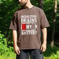 Socializing Drains My Battery Introvert Men's Comfort Colors T-Shirt Espresso Socializing Drains My Battery Introvert Men's Comfort Colors T-Shirt Espresso