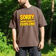 Sorry Im Not Good At Peopleing Introvert Men's Comfort Colors T-Shirt Espresso