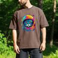 Space Cat Mom Cat Dad Men Women Kids Astronaut Space Men's Comfort Colors T-Shirt Espresso