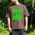 Straight Outta College 2018 Graduation Men's Comfort Colors T-Shirt Espresso