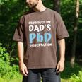 i Survived My Dad's Phd Dissertation College Graduation 2021 Men's Comfort Colors T-Shirt Espresso