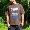 Swim Dad Swimming Dad Of A Swimmer Dad Swim Father Men's Comfort Colors T-Shirt Espresso