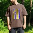 T21 Dad American Flag Down Syndrome Awareness Men's Comfort Colors T-Shirt Espresso