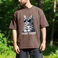 Tabby Daddy Cat Dad Graphic Grey Tabby Cat Lover Men's Comfort Colors T-Shirt Espresso