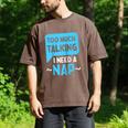 Too Much Talking I Need A Nap For Introverts Raglan Baseball Tee Men's Comfort Colors T-Shirt Espresso