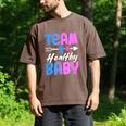 Team Healthy Baby Gender Reveal Pregnancy Mom Dad Men's Comfort Colors T-Shirt Espresso