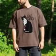 Tuxedo Cat Dad Cat Dad Tuxedo Cat Dad Men's Comfort Colors T-Shirt Espresso