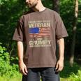 I Have Two Titles Veteran And Grumpy Dad Papa Grandpa Men's Comfort Colors T-Shirt Espresso