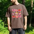 Valentine Cupid Coquette Pink Bow Apple Books Teacher Men's Comfort Colors T-Shirt Espresso