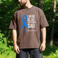 I Wear Blue For My Dad Shirt ALS Awareness Tshirt Men's Comfort Colors T-Shirt Espresso