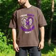 I Wear Purple In Memory Of Aunt Pancreatic Cancer Awareness Men's Comfort Colors T-Shirt Espresso I Wear Purple In Memory Of Aunt Pancreatic Cancer Awareness Men's Comfort Colors T-Shirt Espresso