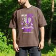 I Wear Purple In Memory Of My Dad Alzheimer's Awareness Men's Comfort Colors T-Shirt Espresso I Wear Purple In Memory Of My Dad Alzheimer's Awareness Men's Comfort Colors T-Shirt Espresso