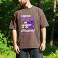 I Wear Purple In Memory Of My Husband Overdose Awareness Men's Comfort Colors T-Shirt Espresso I Wear Purple In Memory Of My Husband Overdose Awareness Men's Comfort Colors T-Shirt Espresso