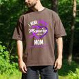 I Wear Purple In Memory For My Mom Dementia Awareness Men's Comfort Colors T-Shirt Espresso I Wear Purple In Memory For My Mom Dementia Awareness Men's Comfort Colors T-Shirt Espresso