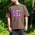 I Wear Purple In Memory Of My Mom Pancreatic Cancer Ribbon Men's Comfort Colors T-Shirt Espresso