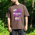 I Wear Purple In Memory For My Wife Dementia Awareness Men's Comfort Colors T-Shirt Espresso