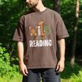 Wild About Reading Books Animal Theme Bookworm Library Day Men's Comfort Colors T-Shirt Espresso
