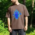 Yk2 Grunge Earthy Blue Cat With Stars Tomboy 90s Nostalgia Men's Comfort Colors T-Shirt Espresso