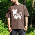 Yorkshire Terrier Papa Dog Puppy Doggie Pet Lover Yorkie Dad Men's Comfort Colors T-Shirt Espresso