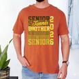 2026 Tennis Senior Brother Graduation Matching Family Men's Comfort Colors T-Shirt Yam