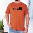 I Am 59 Plus 1 Middle Finger For A 60th Birthday Cat Mom Dad Men's Comfort Colors T-Shirt Yam