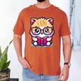 Adorable Book Lover Persian Cat With Reading Glasses Cute Men's Comfort Colors T-Shirt Yam Adorable Book Lover Persian Cat With Reading Glasses Cute Men's Comfort Colors T-Shirt Yam