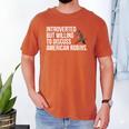 American Robin Bird Watching Lover Introvert Quote Men's Comfort Colors T-Shirt Yam