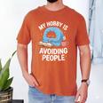 Anti-Social Club Homebody Introvert Hibernate Hermit Shyness Men's Comfort Colors T-Shirt Yam