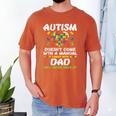 Autism Doesnt Come With Manual Dad Puzzle Awareness Men Men's Comfort Colors T-Shirt Yam