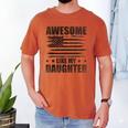 Awesome Like My Daughter Mom Dad American Flag Men's Comfort Colors T-Shirt Yam Awesome Like My Daughter Mom Dad American Flag Men's Comfort Colors T-Shirt Yam