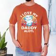 Axolotl Kids Teens Retro Sunset I Love My Daddy Men's Comfort Colors T-Shirt Yam