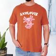 Axolovert Axolotl Humor Salamander Introvert Men's Comfort Colors T-Shirt Yam
