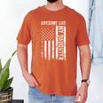 ON Back Awesome Like My Daughter Men Fathers Day Dad Men's Comfort Colors T-Shirt Yam