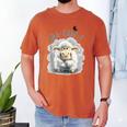 Back Off – Sheep Baa Crow Caw Pun For Introverts Men's Comfort Colors T-Shirt Yam