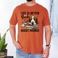 Basset Hound Dog Breed Life Is Better With Books And a For Men Women Girls Kids Men's Comfort Colors T-Shirt Yam Basset Hound Dog Breed Life Is Better With Books And a For Men Women Girls Kids Men's Comfort Colors T-Shirt Yam