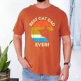 Best Cat Dad Ever Men Men's Comfort Colors T-Shirt Yam