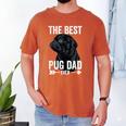 Best Pug Dad Ever Fathers Day Cute Daddy Dad Pug Men's Comfort Colors T-Shirt Yam