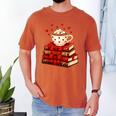 All Booked For Valentine’s Day Reading Teacher Men's Comfort Colors T-Shirt Yam
