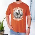 More Books Less People Introvert Skeleton Reading Men's Comfort Colors T-Shirt Yam More Books Less People Introvert Skeleton Reading Men's Comfort Colors T-Shirt Yam