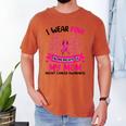 Breast Cancer Wings Shirt I Wear Pink In Memory Of My Mom Men's Comfort Colors T-Shirt Yam