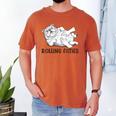 Bulldog Rolling Fatties Dog Mom Dad Owner Men's Comfort Colors T-Shirt Yam