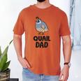 California Quail Bird Dad Quail Dad Men's Comfort Colors T-Shirt Yam