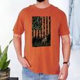 Camo Deer American Flag Graphic Hunting Men Dad Boys Men's Comfort Colors T-Shirt Yam