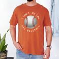 I Can't My Son Has Baseball Practice For Moms Dads T-Shirt Men's Comfort Colors T-Shirt Yam