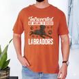 Chocolate Lab Dog Introvert Chocolate Labrador Retriever Men's Comfort Colors T-Shirt Yam