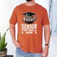Class Of 2024 Graduation Senior Football Mom 2024 Men's Comfort Colors T-Shirt Yam