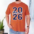 Class Of 2026 Graduation Varsity Navy Blue Letters Premium Tri-Blend Men's Comfort Colors T-Shirt Yam