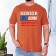 Class Of 2026 Senior Back To School American Flag Graduation Men's Comfort Colors T-Shirt Yam